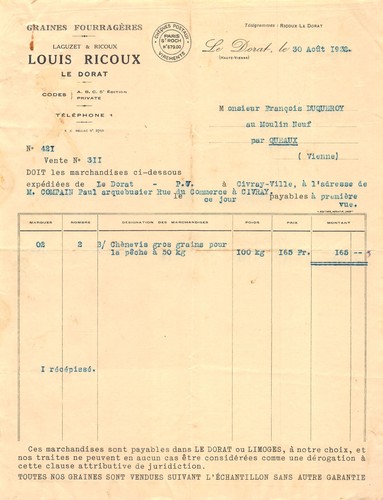 1932 graines fourrageres louis - graines,