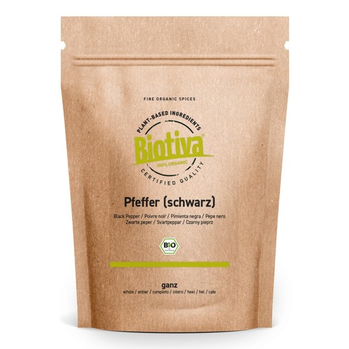 Poivre noir bio 250g - , grains